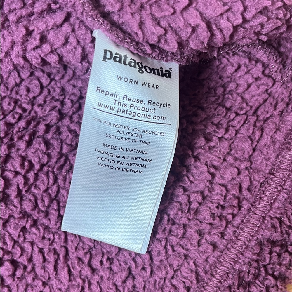 Patagonia Women's Rich Purple Fleece Pullover - Picture 5 of 12